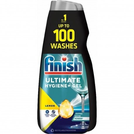 gél do umývačky riadu FINISH ultimate hygiene + lemon 2x1l