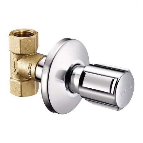 SCHELL ventil podom 1/2" uzatvár chróm, 191140699