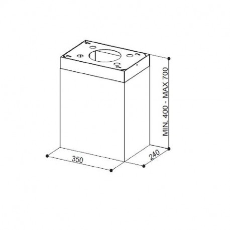 FABER 112.0516.430 komín DG k odsávču THEA ISOLA
