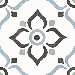 PERONDA TANGER BLUE GARDEN 12,3 x 12,3 dlažba dekor