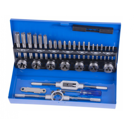 STREND PRO SX1033 sada závitníkov a závitových očiek 33 dielna