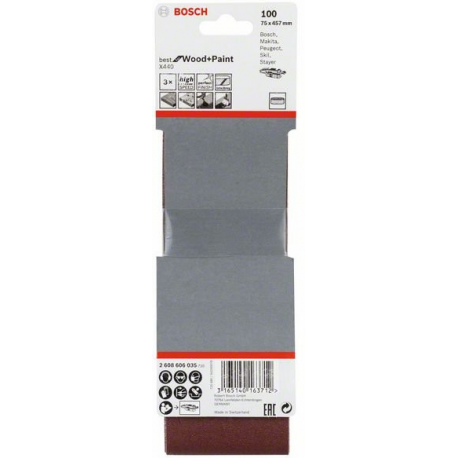 BOSCH 75x457 100z pás brúsny