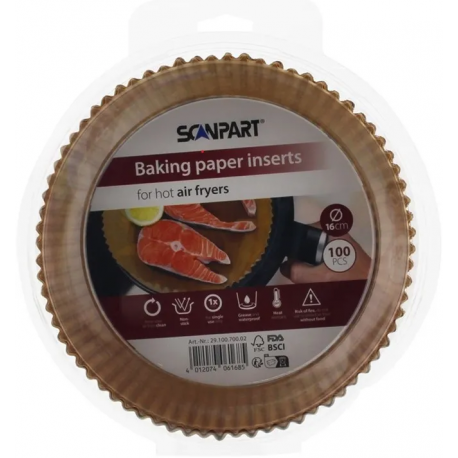 papier na pečenie ScanPart priemer 16cm 100ks