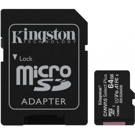Kingston Canvas Select Plus MicroSDXC 64GB SDCS3/64GB