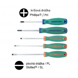 JONNESWAY PH+PL 5dielna ASG sada skrutkovačov