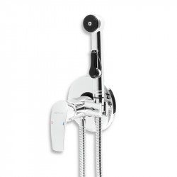 NOVASERVIS Metalia 57 bidetová podomietková batéria s držiakom sprchy kovovu hadicou a sprch. ružicou chróm 57211,0