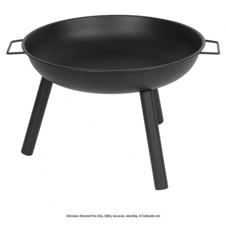 Ohnisko Strend Pro Elis, BBQ, kovové, okrúhle, 57x66x40 cm