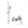 HANSA Basic set pre sprchu - sprchová batéria + sprchový set s ručnou sprchou a tyčou 70cm, chróm