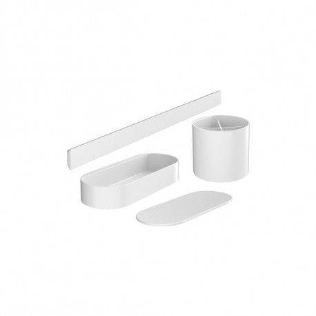 Hansgrohe WallStoris sada doplnkov do kúpeľne matná biela 27968700 - ROZBALENÝ TOVAR