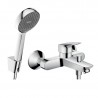 Hansgrohe Logis set pre vaňu - vaňová batéria + vaňový set Activera Select S 2 prúdy, držiak, hadica, chróm