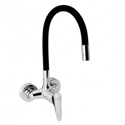 Novaservis Titania Iris New drezová batéria s flexibilným ramenom, rozteč 100mm, čierna/chróm 94484,0C