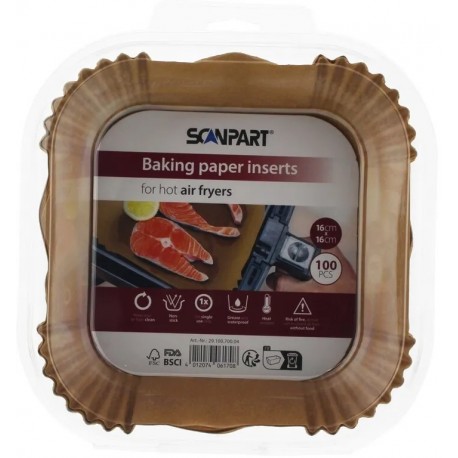 papier na pečenie ScanPart 16x16 cm 100ks