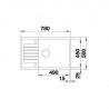 BLANCO ZIA XL 6 S Compact drez biely 523277