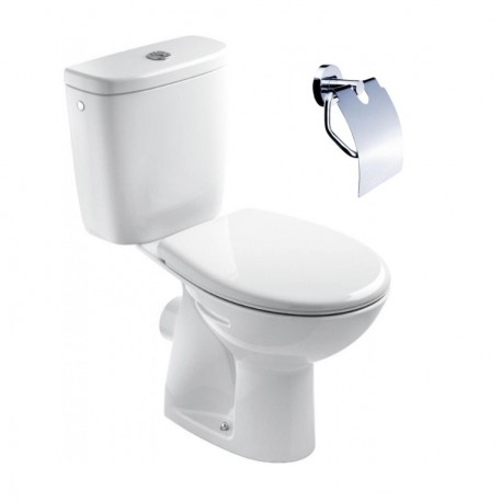 JIKA EUROLINE WC kombi misa so sedátkom, zadný odpad + Nimco Unix držiak na wc papier