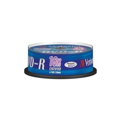 médium Verbatim DVD-R 4,7GB 16x 10cakebox