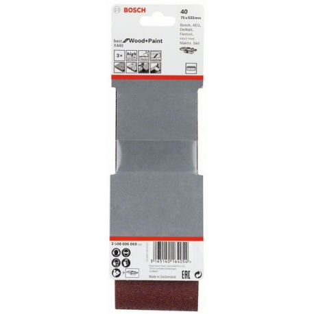 BOSCH 75x533 40z pás brúsny