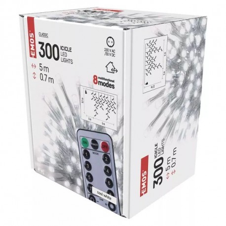 EMOS D4CC02 300LED 5m, CW IP44 T MF R
