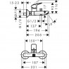Hansgrohe Logis set pre vaňu - vaňová batéria + vaňový set Activera Select S 2 prúdy, držiak, hadica, chróm